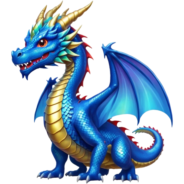 Blue dragon emoji