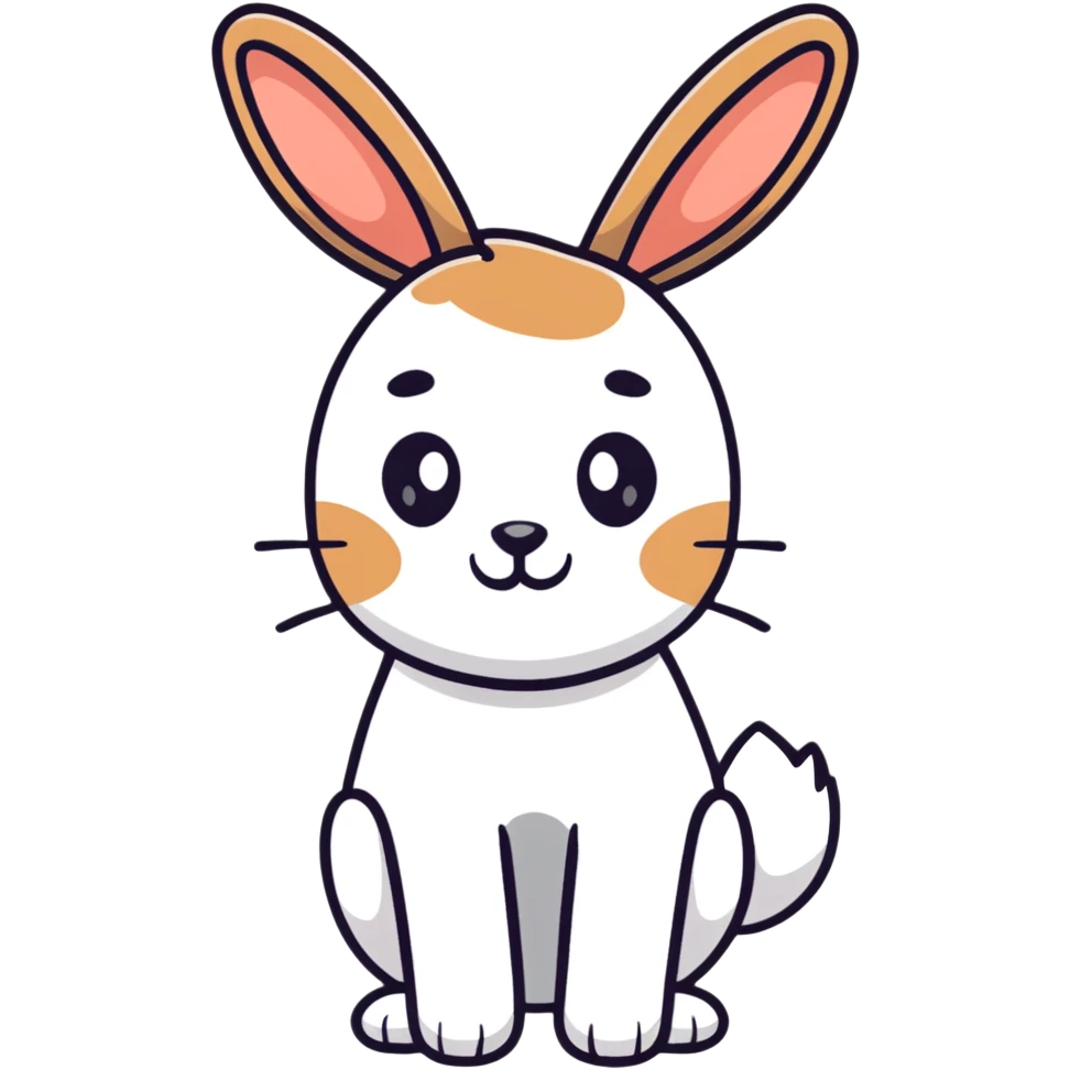 rabbit with deer antlers emoji