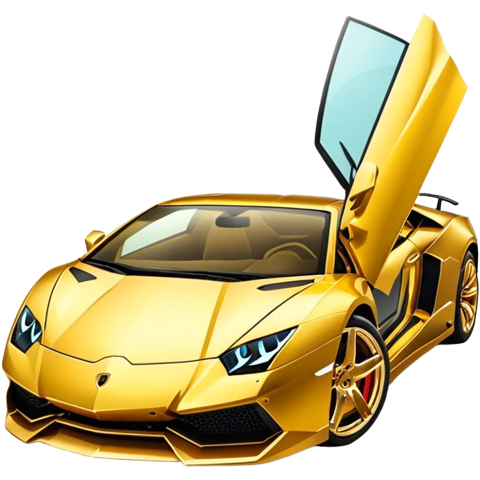 Golden Lamborghini  emoji