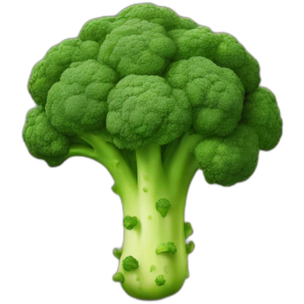 Broccoli with legs emoji