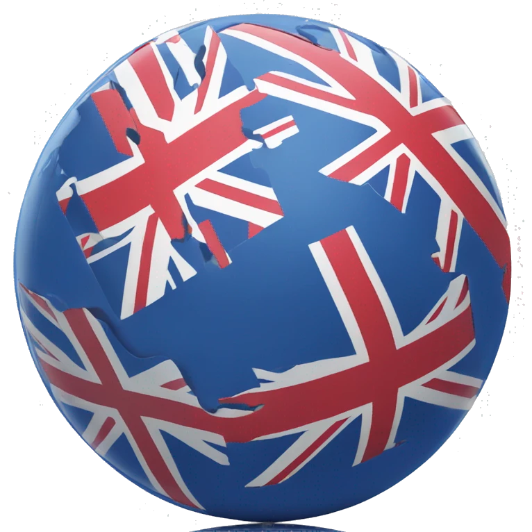 Globe with Uk flag emoji