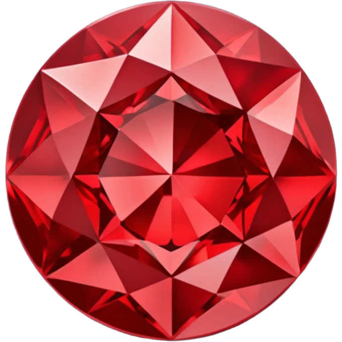 Red diamond carved on its front "RED" emoji