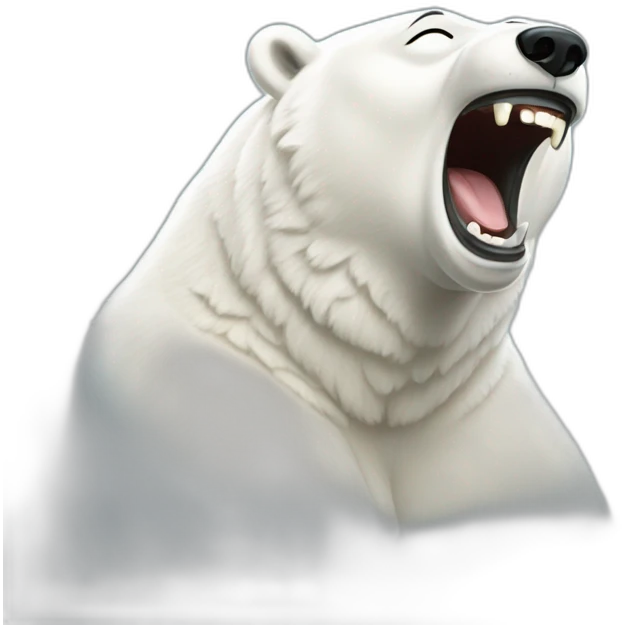 polar bear laughing emoji