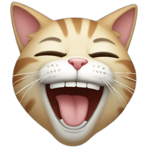 Cat laughing emoji