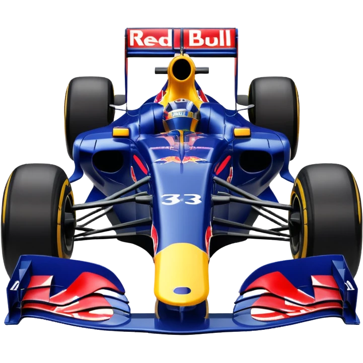 a 2010 Red Bull Formula 1 car emoji