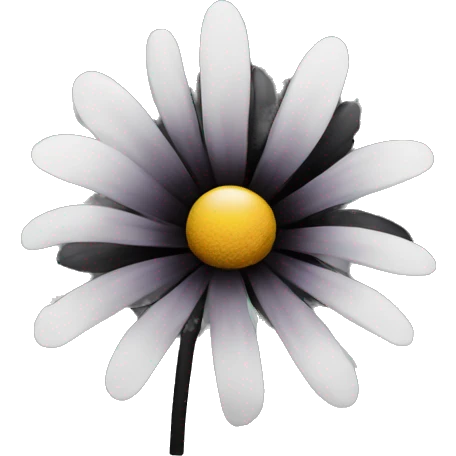 black flower emoji