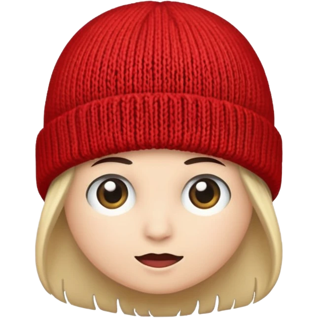 red beanie emoji