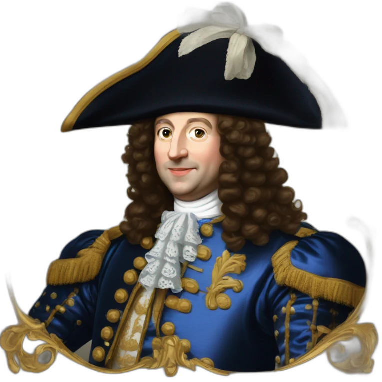 Macron mélanger avec Louis XIV emoji
