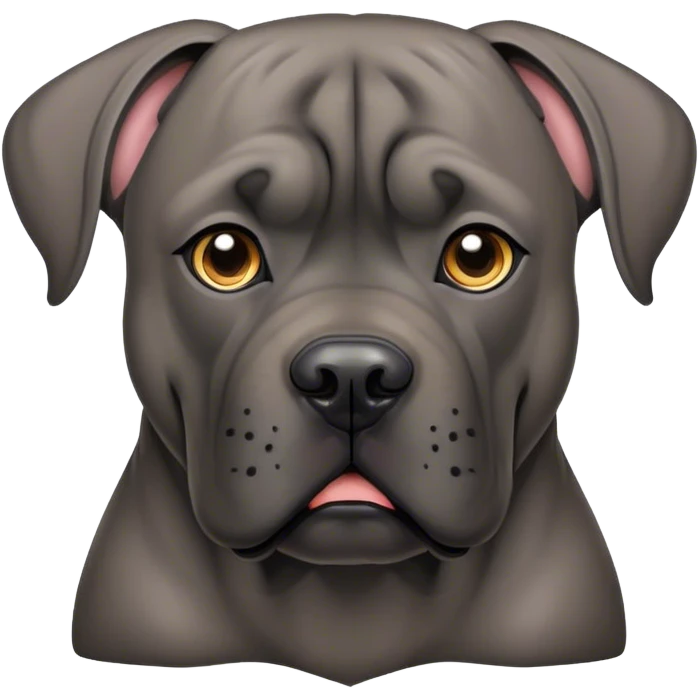 Cane corso with cropped ears emoji