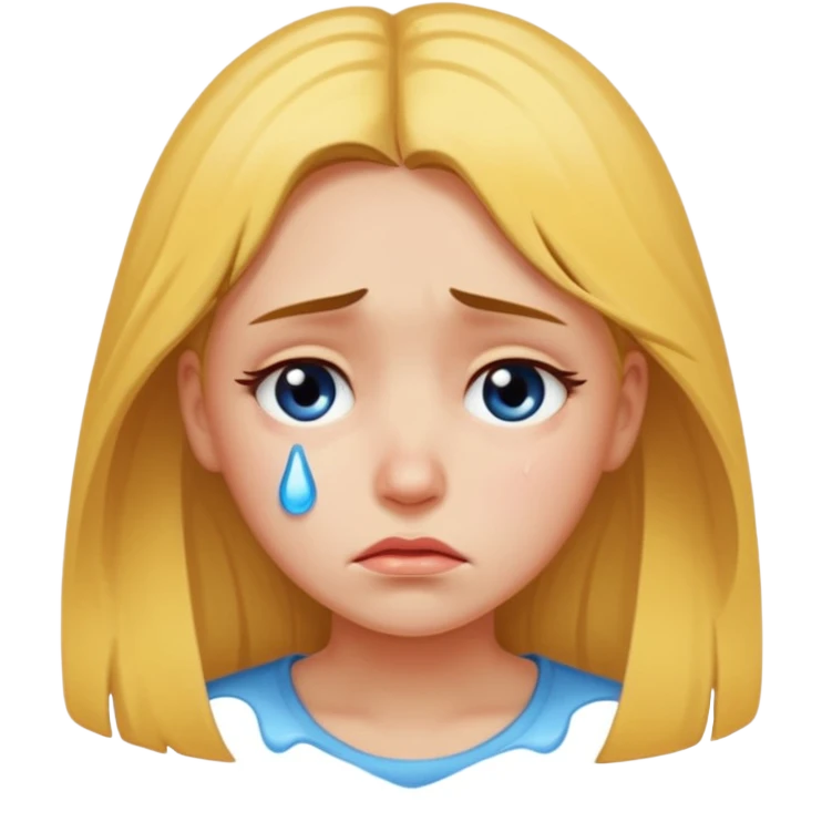 Mutsuz kız  emoji