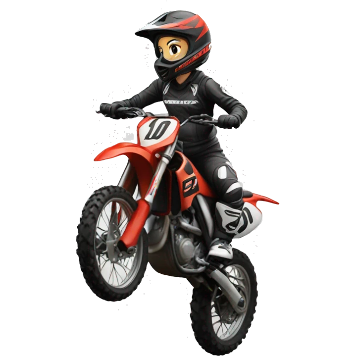 motocross women emoji