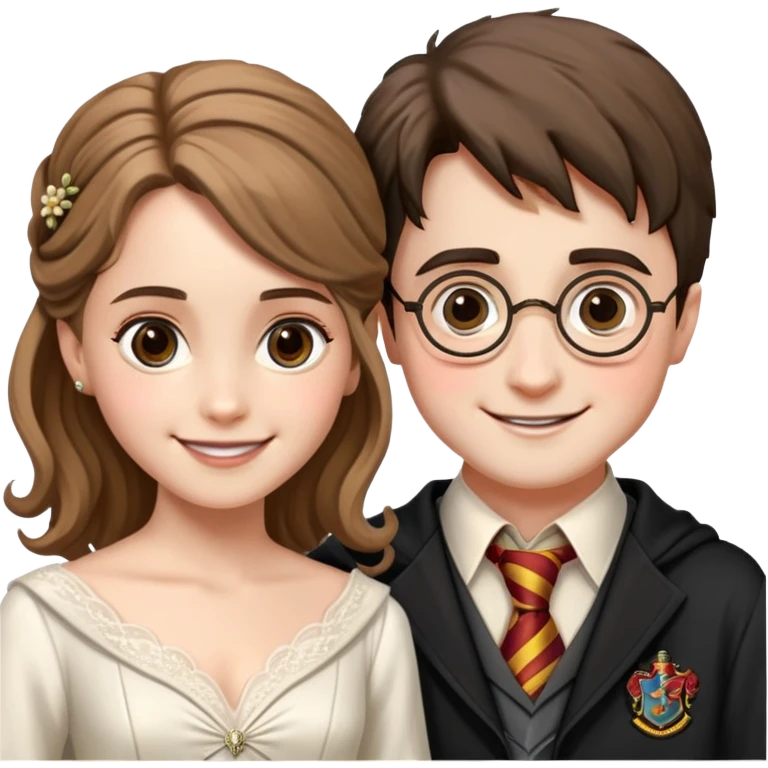 Harry Potter and Hermione Granger wedding  emoji