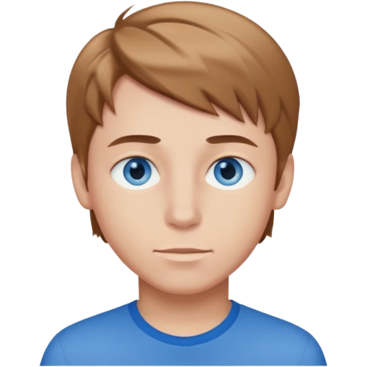 Cool boy with blue emoji