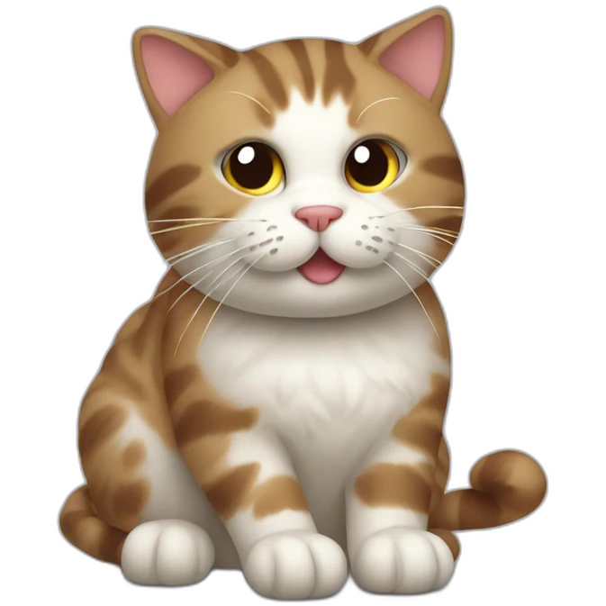 Cat playing with wool emoji