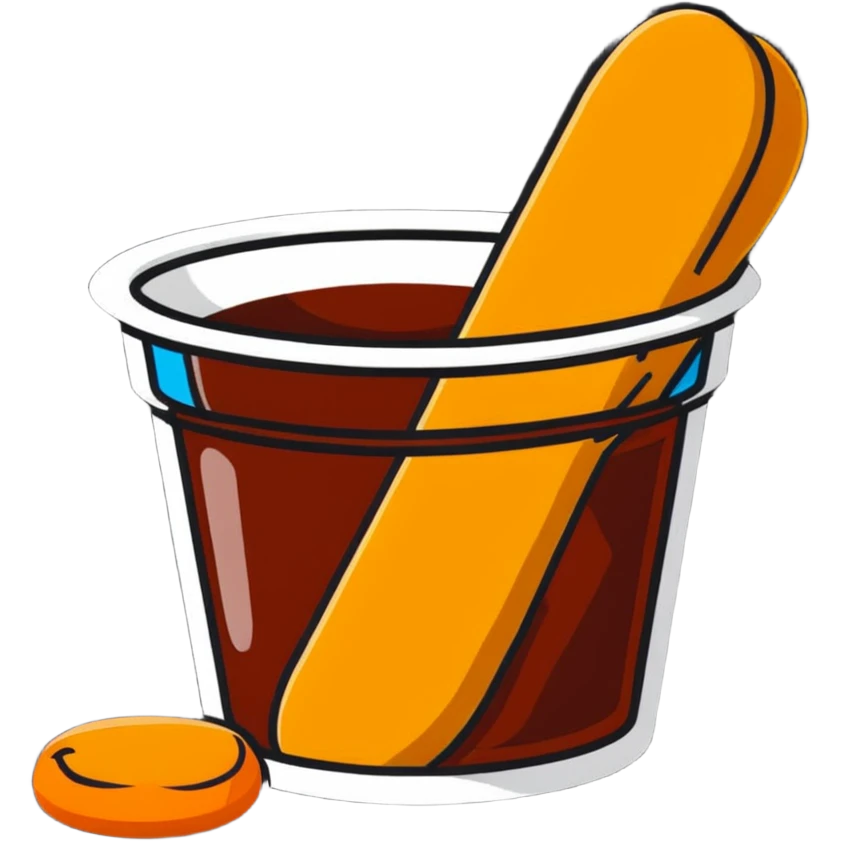 Chicken McNuggets with dipping sauce emoji