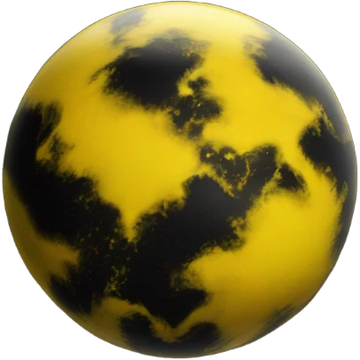 planet yellow and black  emoji