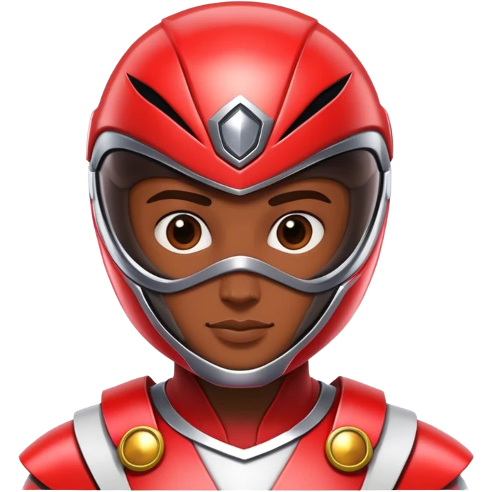 Power Ranger saying hello emoji