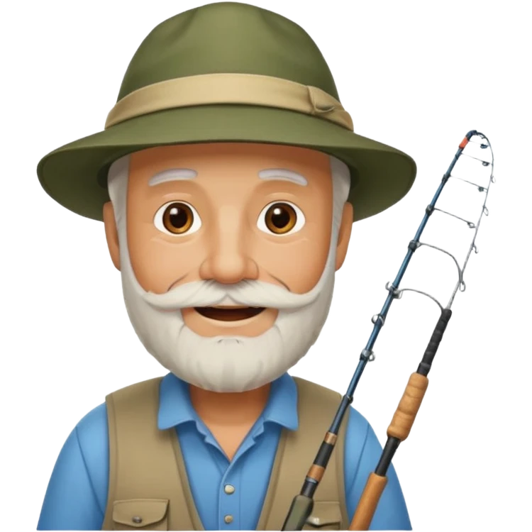 С Днем рождения дедушку с бородкой. он рыбак и автолюбитель. emoji
