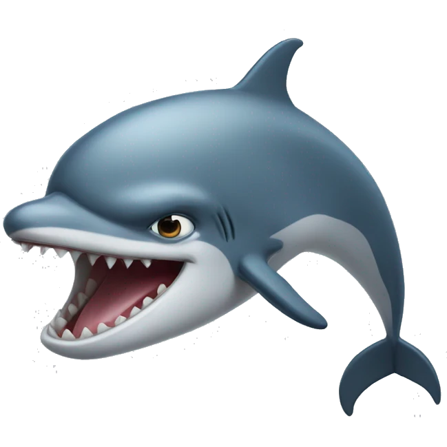 Angry dolphin emoji
