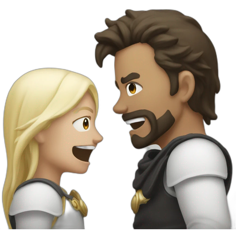 fantasy confrontation between good and evil emoji
