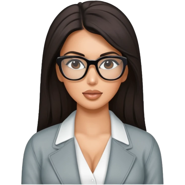 kim kardishian with glasses emoji