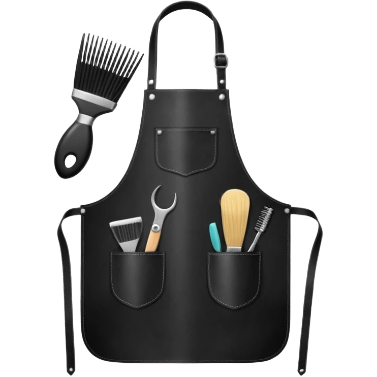 Hairdresser apron, emoji