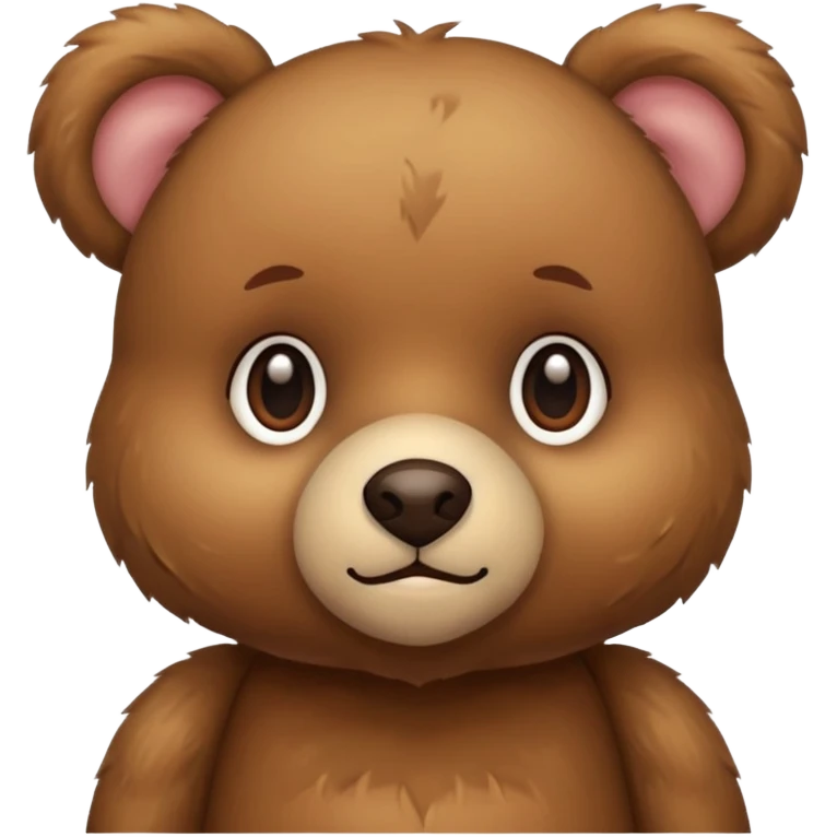 Teddy bears have soft fur and innocent, gentle faces. emoji