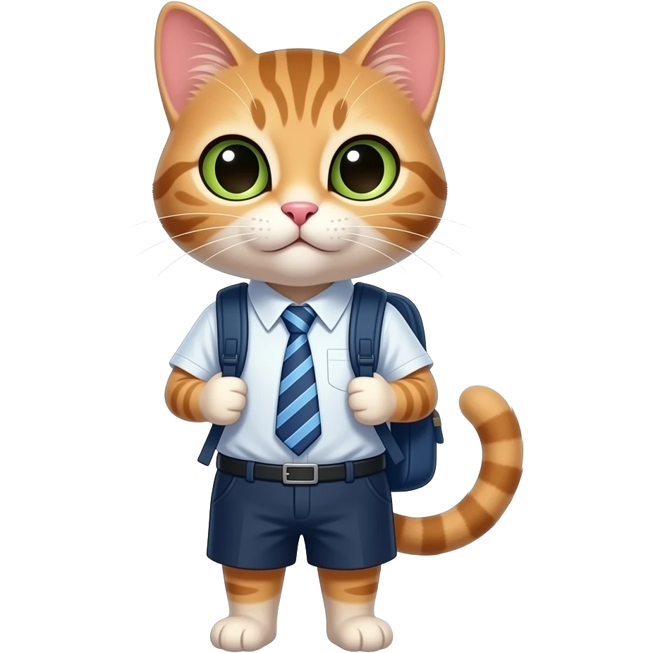 교복을입은 일진 고양이 emoji