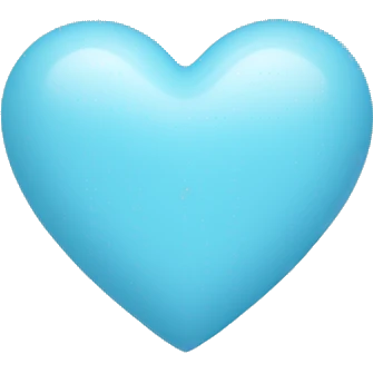 Light blue heart  emoji