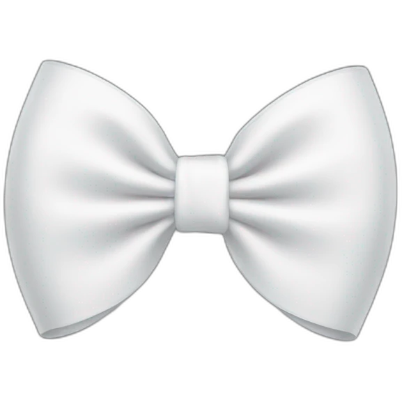White bow emoji