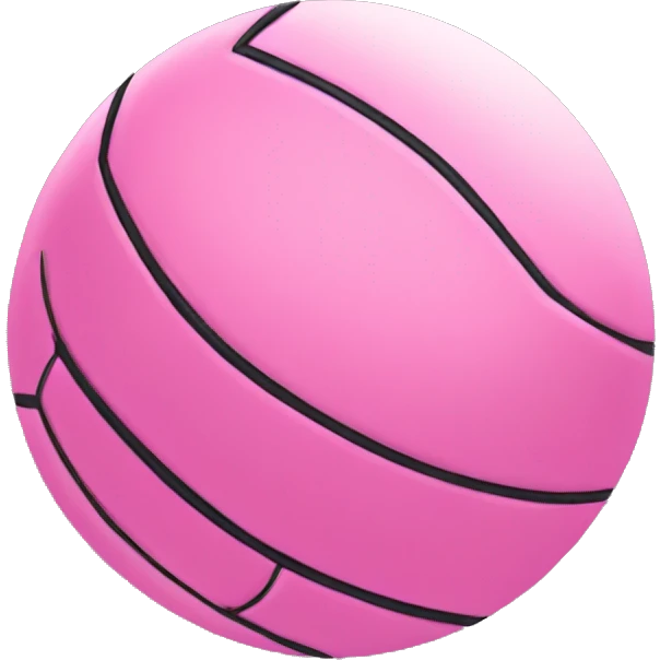 pink volleyball emoji