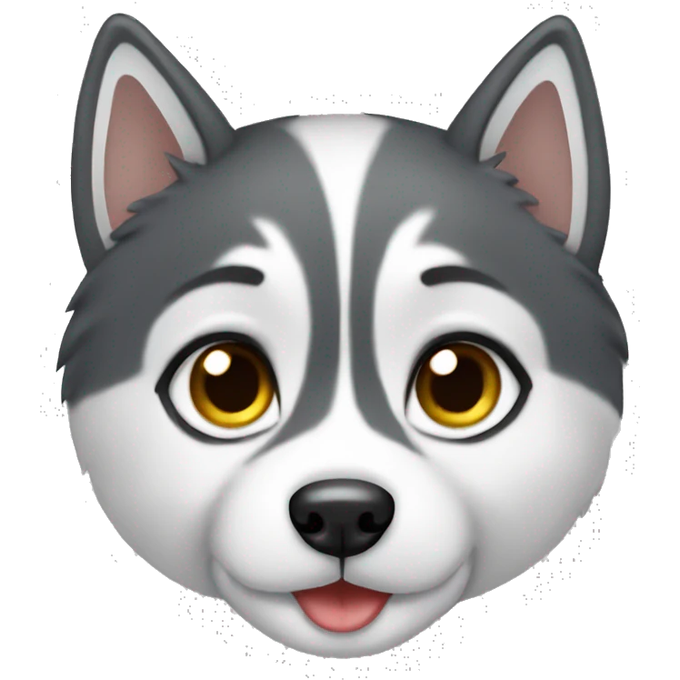 Cute husky girl emoji