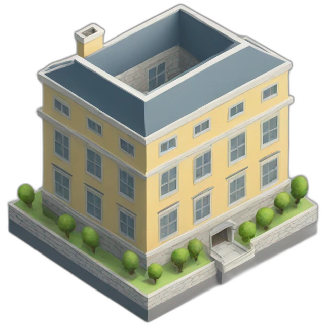 building model isometric emoji