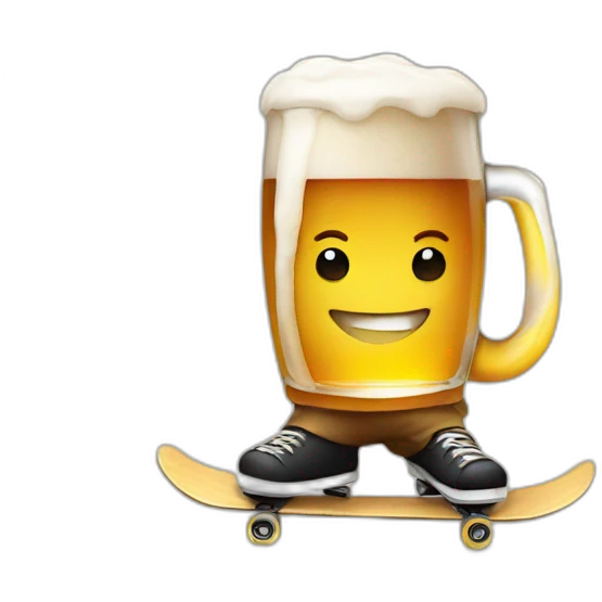 Beer Skater emoji