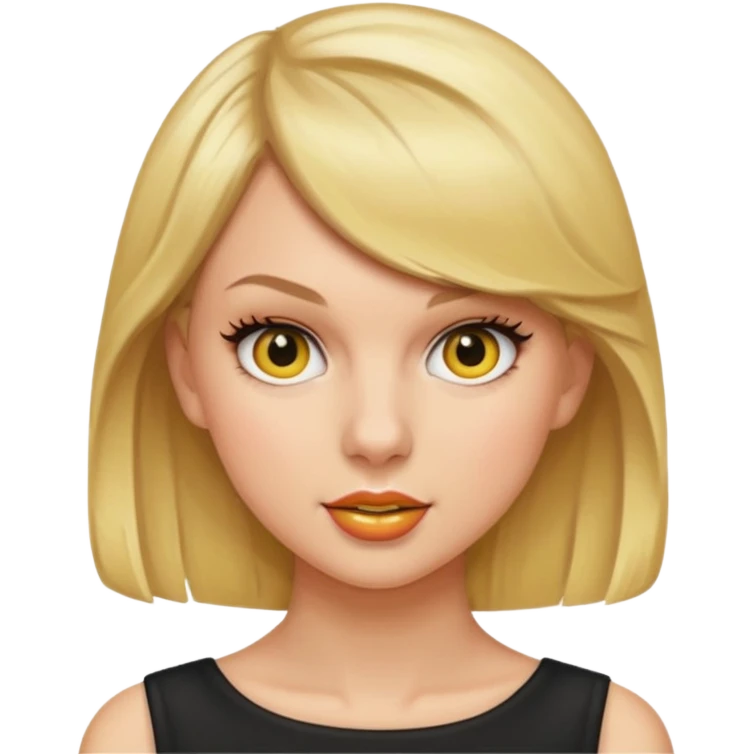 taylor swift , yellow emoji style emoji