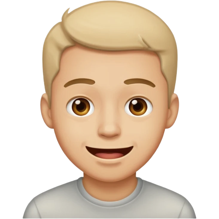 A guy trying not to laugh emoji