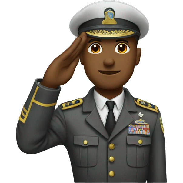 Saluting  emoji