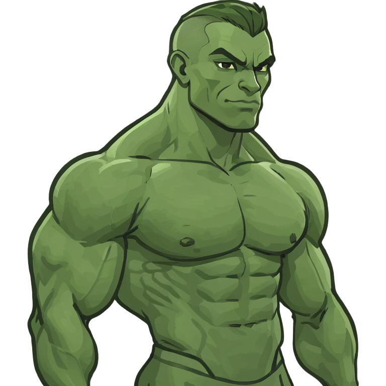 Skinny body builder emoji