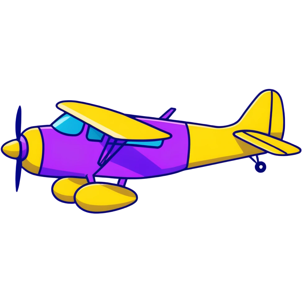 yellow propeller plane emoji
