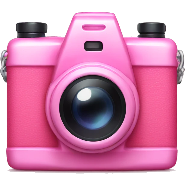 cute pink camera  emoji