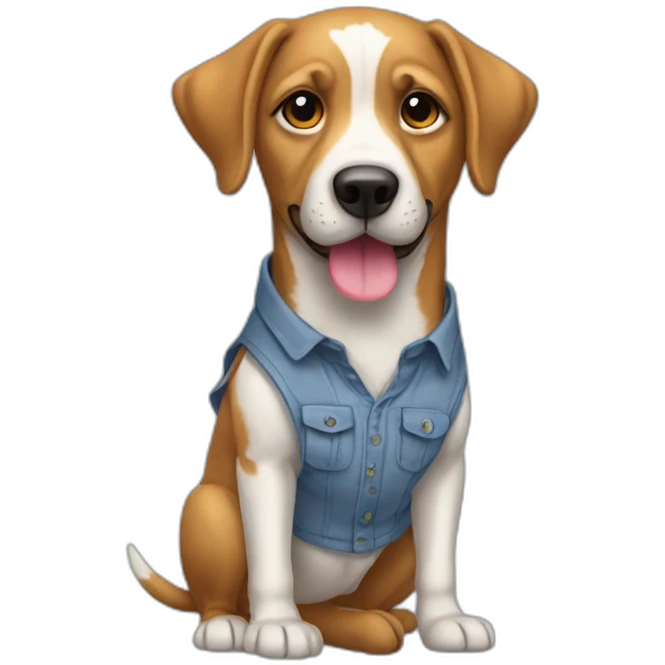 chien-avec-une-chemise emoji