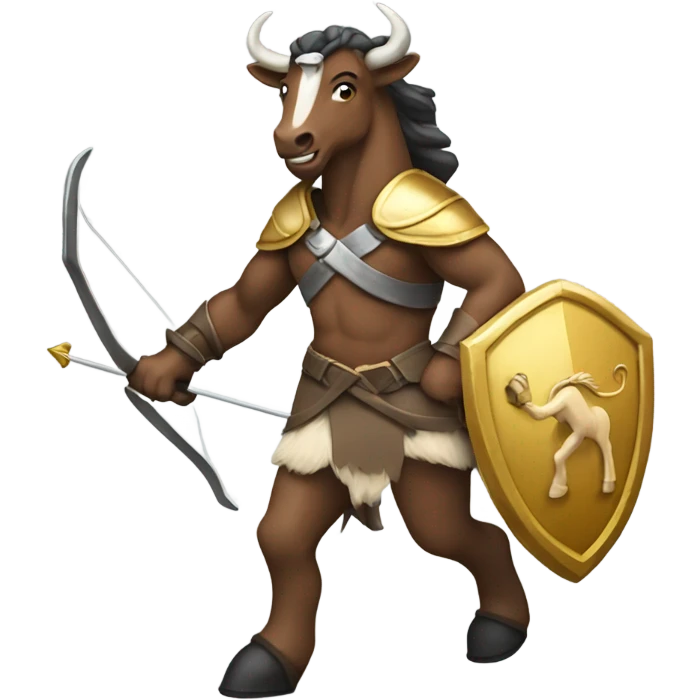 centaur with shield and bow emoji