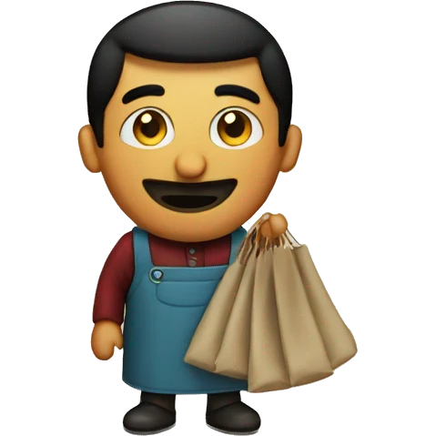 turkish seller holding a rug emoji