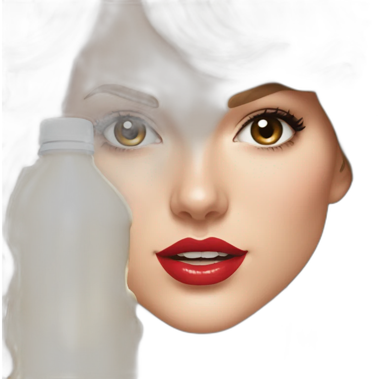 taylor-swift-selfie-milk-on-face-dripping emoji