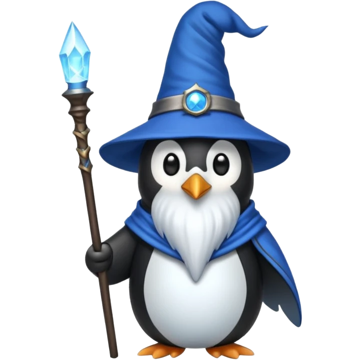 Penguin Wizard emoji