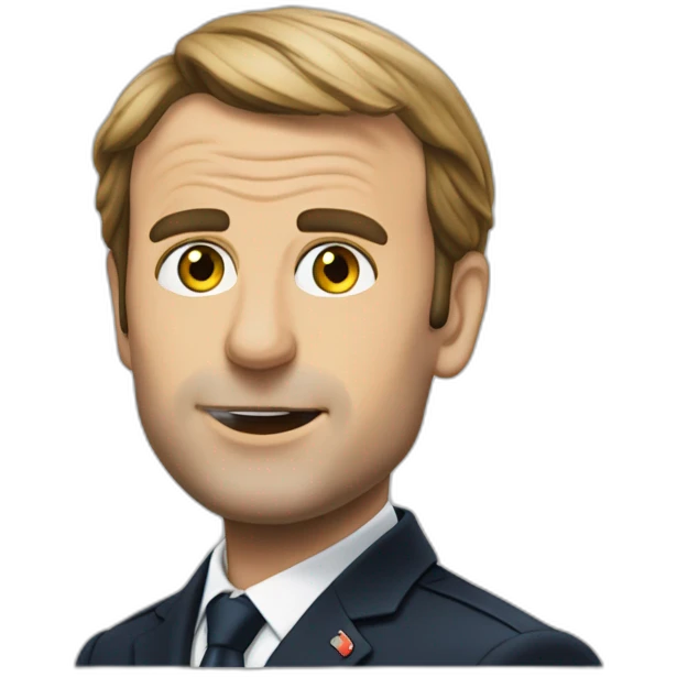 Macron qui tombe emoji