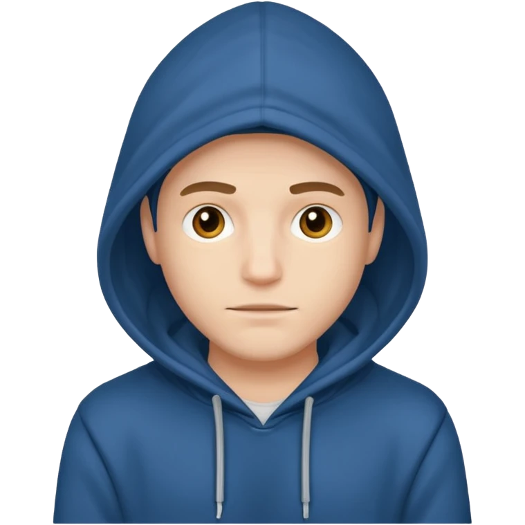 Man with a Hoodie emoji