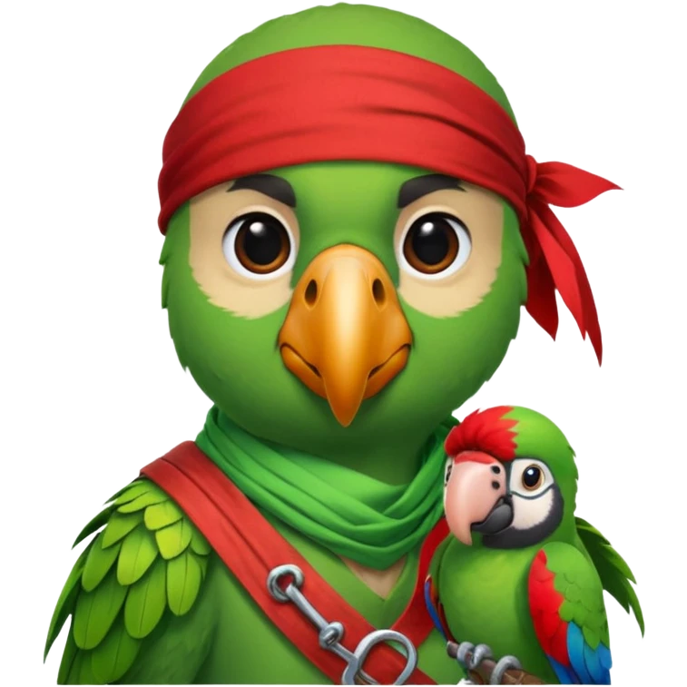 pirate and parrot emoji