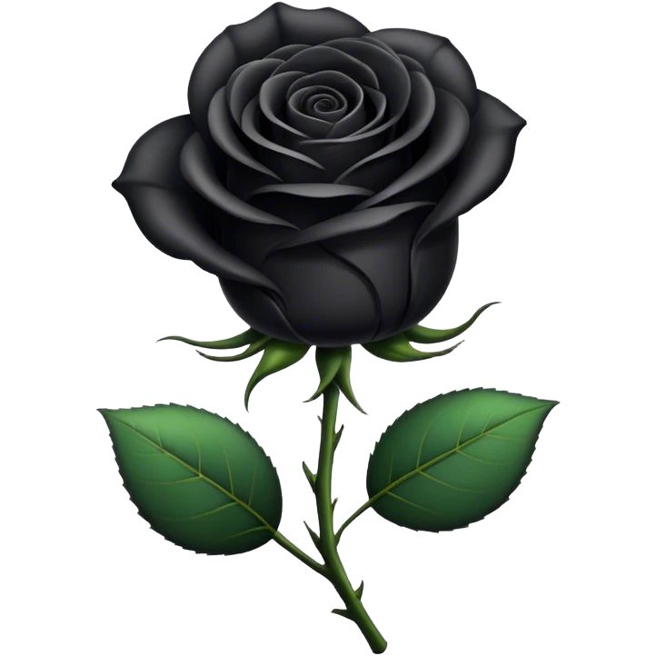 Black rose emoji