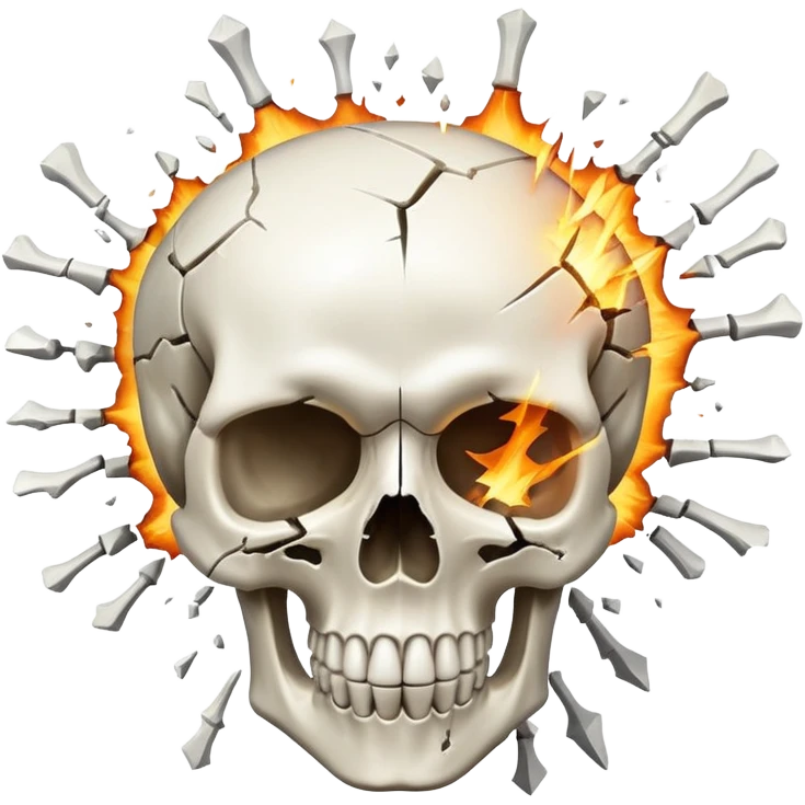 Exploding skull emoji